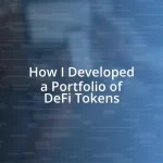 How I Developed a Portfolio of DeFi Tokens